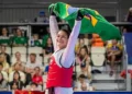 Maria Clara Pacheco conquista terceiro ouro consecutivo no Grand Prix de Taekwondo