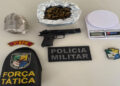 Polícia apreende drogas e simulacro de arma de fogo em Nossa Senhora do Socorro