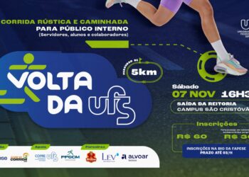 Volta da UFS 2026 terá corrida de 5 km e caminhada no Campus São Cristóvão